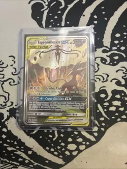 Pokemon TCG Espeon & Deoxys GX SM240 Black Star Promo Holo - Image 1