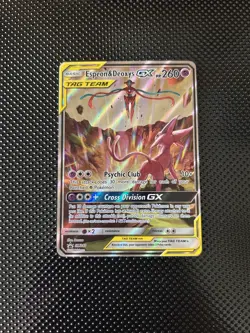 Pokemon TCG Espeon Deoxys GX SM240 Black Star Promo Card Near Mint Condition NM - Image 1