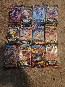 Pokemon TCG Booster Pack Lot (12) New & Sealed Ready to Ship In Hand - Image 1