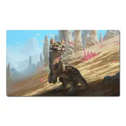 Magic the Gathering Dinosaur Cat Playmat MTG TCG CCG Trading Card Game Play Mat - Image 1