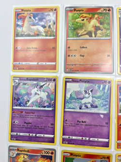 9 Card Lot Ponyta Rapidash Reverse Holo Pokemon TCG Fire - Image 2