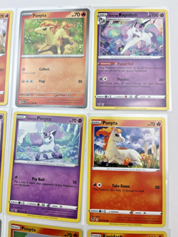 9 Card Lot Ponyta Rapidash Reverse Holo Pokemon TCG Fire - Image 3