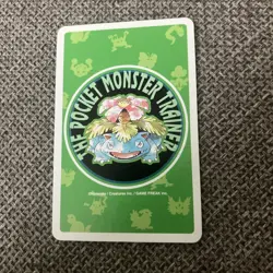 Vintage 1996 Nintendo Japan Pokemon Pinsir Jack of Hearts 127 Playing Card Green - Image 4