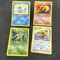 Jungle Non-Holo Rare Pokemon Card Lot Flareon Vaporeon Scyther NM 1999 WOTC - Image 1