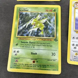 Jungle Non-Holo Rare Pokemon Card Lot Flareon Vaporeon Scyther NM 1999 WOTC - Image 5