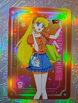 Card Goddess Anime Sailor Moon Mercury Mars Jupiter Venus Sexy Holo Oil - Image 1