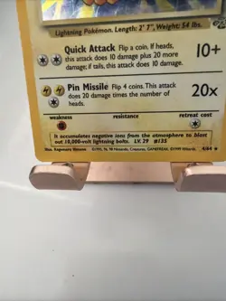 1999 Pokemon Jolteon 4/64 Jungle Holo - Image 3