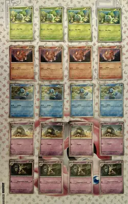 Pokemon 151 Poster Collection Cosmos Promos (20) Bulbasaur Charmander Squirtle + - Image 1