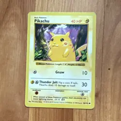 Wizards of the Coast Pikachu Base Set Unlimited Common EN #58/102 40HP - Image 1