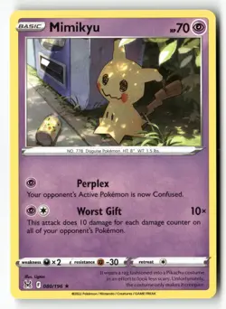 Mimikyu 080/196 Rare Lost Origin Pokemon Near Mint - Image 1