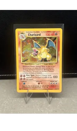 Pokemon TCG Charizard Base Set Holo Rare 4/102 1999 English 120 HP - Image 1