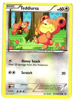 Pokemon TCG Teddiursa RC15/RC25 Radiant Collection Legendary Treasures MP/HP - Image 1