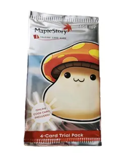 MapleStory Trading Card 4 Card Trial Pack New Sealed 2007 Wizards Of The Coast - Image 1