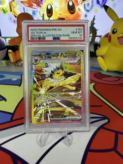 2025 Pokemon SV Prismatic Evolutions Jolteon ex 153/131 - SIR - PSA 10 Gem Mint - Image 1