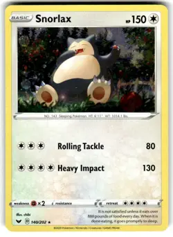 Snorlax (Cosmos Holo) Promo Blister Exclusives 140/202 LP - Image 1