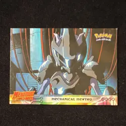 1st Printing Blue Logo - Mechanical Mewtwo - Pokemon 1999 Topps Movie - #6 - LP - Image 1