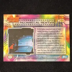 1st Printing Blue Logo - Mechanical Mewtwo - Pokemon 1999 Topps Movie - #6 - LP - Image 4