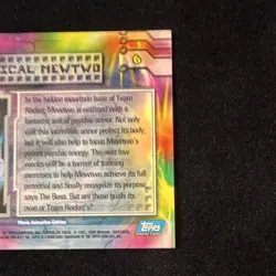 1st Printing Blue Logo - Mechanical Mewtwo - Pokemon 1999 Topps Movie - #6 - LP - Image 5