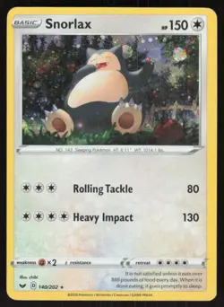 Snorlax (Cosmos Holo) 140/202 Holo Promo Blister Exclusives Pokemon Near Mint - Image 1