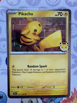 Pikachu (Pokemon Day 2026) 051/162 Cosmo Holo Promo NM - Image 1