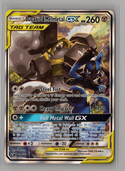 Lucario & Melmetal GX SM192 Pokemon TCG Sun & Moon Promo NM/VLP - Image 1