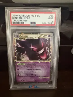 Pokemon Gengar TCG Prime Triumphant Holo Card 94/102 Rare PSA 9 Mint - Image 1