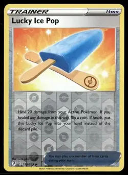 2021 Evolving Skies Set Pokemon Card 150 Lucky Ice Pop Reverse Foil NM - Image 1
