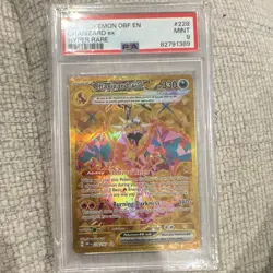 Charizard ex 228/197 SV03 Obsidian Flames Hyper Rare Tera Holo Eng PSA 9 - Image 1