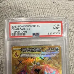 Charizard ex 228/197 SV03 Obsidian Flames Hyper Rare Tera Holo Eng PSA 9 - Image 2