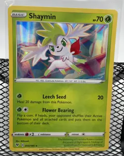 Pokemon SWSH04: Vivid Voltage 15/185 Shaymin NM - Image 1