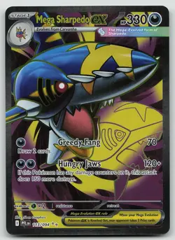 Pokemon Mega Sharpedo ex 113/094 Phantasmal Flames Ultra Rare Holo NM - Image 1