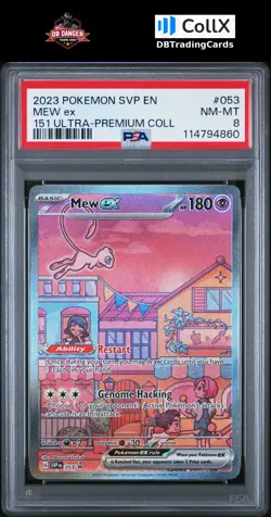 2023 Pokemon Svp En-Sv Black Star Promo #053 Mew Ex 151 Ultra-Premium Coll PSA 8 - Image 1