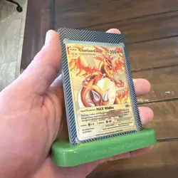 Pokemon Charizard DX 52/100 Gold Metal Pokemon Card Max Wildfire HP500 - Image 5