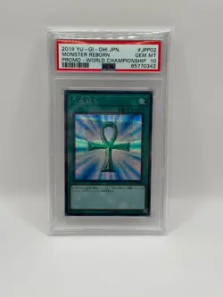 2019 YuGiOh! Monster Reborn 2019-JPP02 World Championship Japanese Promo Psa 10 - Image 1