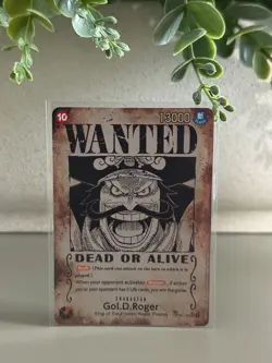 2025 One Piece English OP09-118 Gol.D.Roger Wanted Poster SP!!! - Image 1