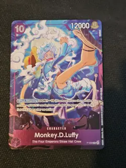 One Piece TCG - Monkey.D.Luffy Gear 5 P-099 Promo - Parallel Holo AA - Mint! - Image 2