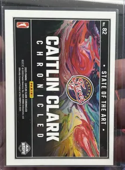 Panini 2025 Caitlin Clark Chronicled State of the Art Insert #82 Indiana Fever - Image 2