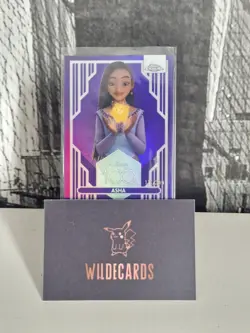 Asha - 2023 Topps Chrome Disney 100 Purple Refractor Parallel 111/299 - Image 1