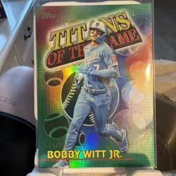 2026 Topps Series 1 - Titans of the Game Bobby Witt Jr. #TOG-16 Green Foil /99 - Image 1