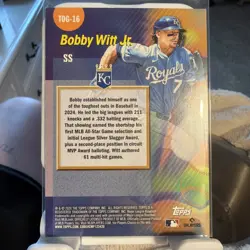2026 Topps Series 1 - Titans of the Game Bobby Witt Jr. #TOG-16 Green Foil /99 - Image 2