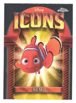 2025 Topps Chrome Disney Trading Card ICONS DI-8 Findet Nemo Finding Nemo - Image 1