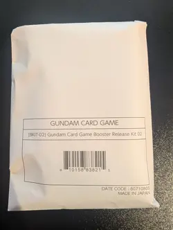Gundam Card Game Booster Release Kit 02 ENGLISH SEALED BKIT-02 Promotional - Image 1