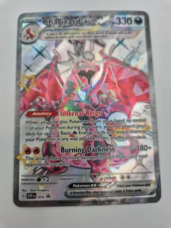 Pokemon TCG Scarlet & Violet Charizard EX SVP074 Black Star Promo Card - Image 4