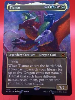 Tiamat (Borderless) - Magic The Gathering MTG Adventures in the Forgotten Realms - Image 1