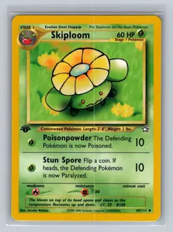 Skiploom 1st Edition Pokemon Trading Card Game Neo Genesis 049/111 NM - Image 1