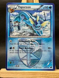 Vaporeon Team Plasma Pokemon Trading Card Game Plasma Freeze 20/116 NM/LP - Image 1