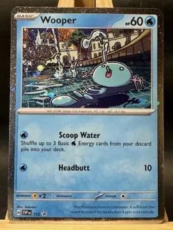 Wooper Cosmos Holo Promo Pokemon TCG SV: Scarlet & Violet Promo Cards 155 NM - Image 1