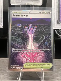 Prism Tower 111/086 - Ultra Rare - Full Art Chaos Rising - NM/M - Pokemon Card - Image 1
