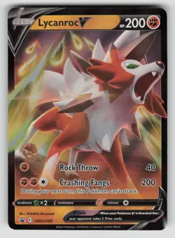 Lycanroc V Holofoil Promo SWSH: Sword & Shield Promo Cards SWSH199 NM - Image 1