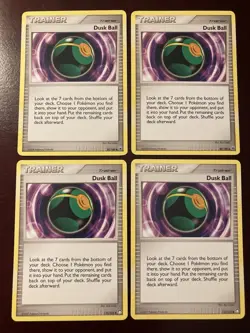 4x Dusk Ball 80/100 Majestic Dawn Uncommon Trainer 2008 Pokemon TCG Card - Image 1